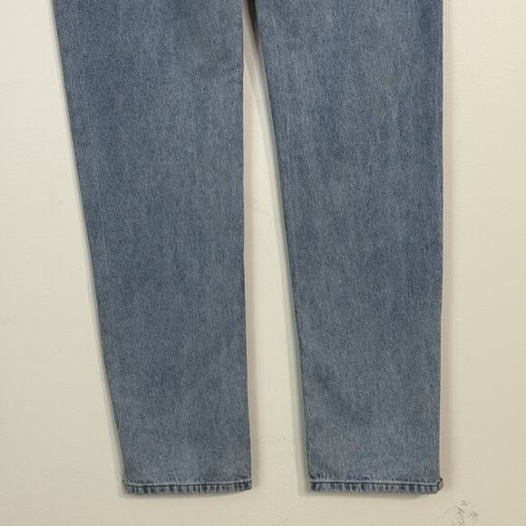 DISSH Denim Vinnie Blur Split Hem Straight Jeans Size 8 Light Blue High Rise - Picture 8 of 12